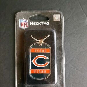 Chicago Bears Dog Tag Necklace NFL Fan Neck Ball Chain Football Sports Fan Team